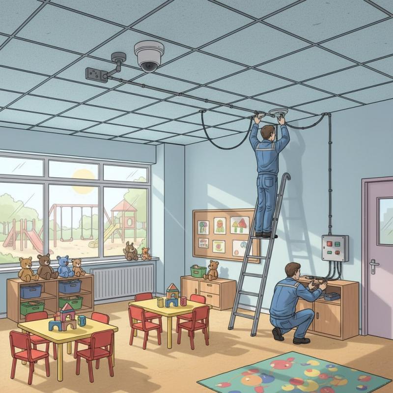 Установить видеонаблюдение в детском саду заказать в Кемерове, цена, интернет магазин cameralook