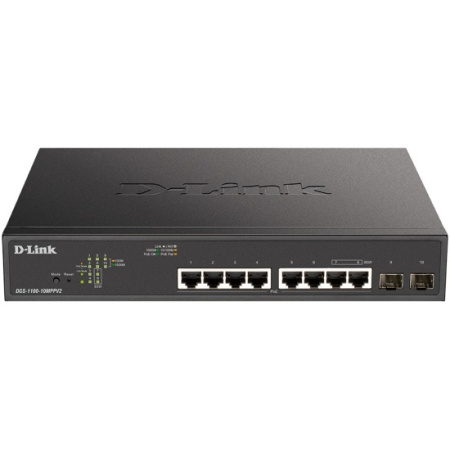 Коммутатор DL-DGS-1100-10MPPV2/A3A Коммутатор DL-DGS-1100-10MPPV2/A3A